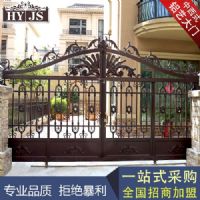 廠家直銷 鋁藝大門 高檔庭院戶外大門 量大可享出廠價